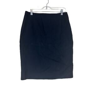 Nanette‎ Lepore Women's Textured Pencil Skirt Black Size 12 Work Office